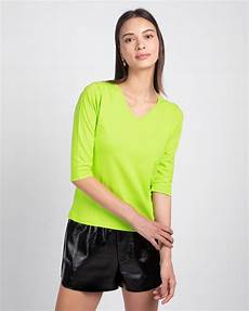 Cotton Combed V Neck T-Shirts