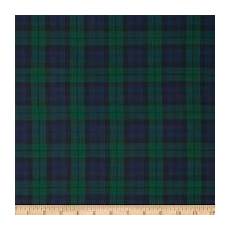 Plaid-Striped Shirting Fabric